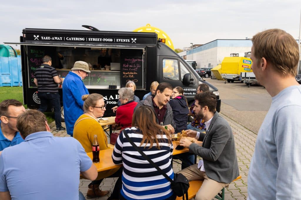 Burger gab es vom Foodtruck