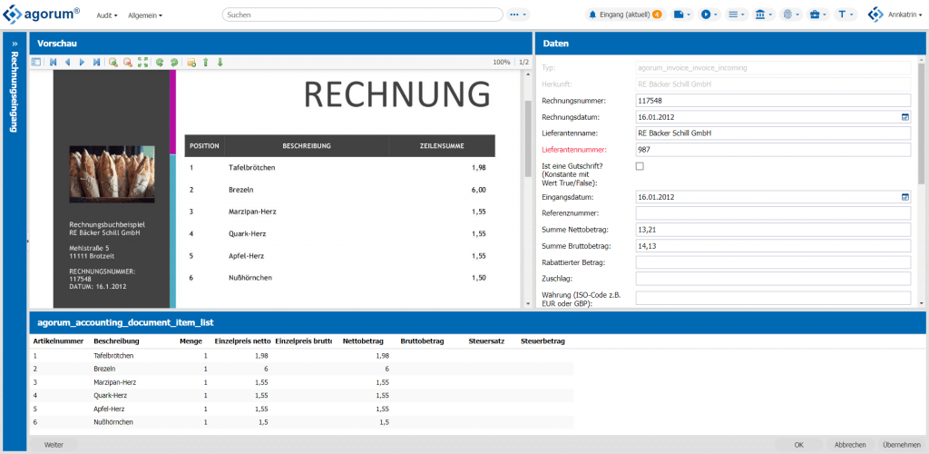 Automatische Dokumentenerfassung