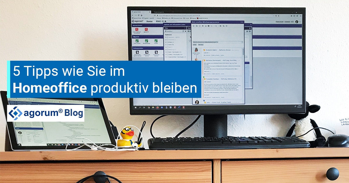 5 Tipps wie Sie im Homeoffice produktiv bleiben