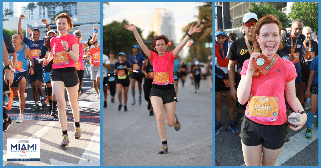 Indra beim Halbmarathon in Miami