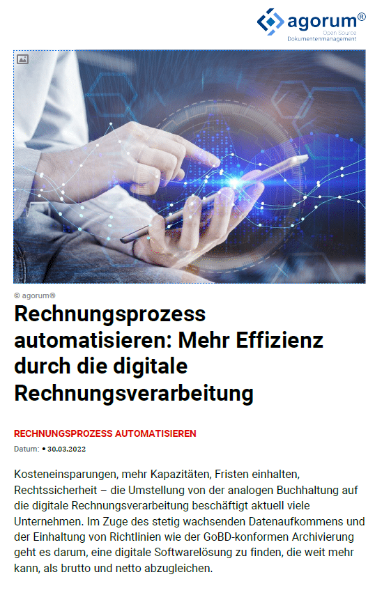 Rechnungsprozess automatisieren