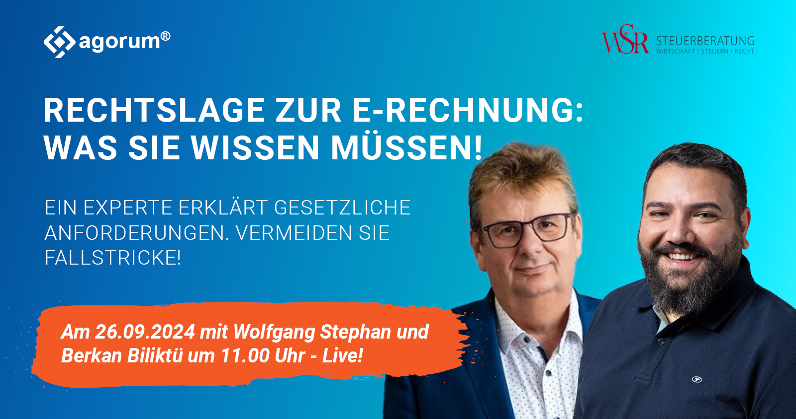 Webinar-Aufzeichnung: <br>Die Rechtslage zur<br>E-Rechnungspflicht