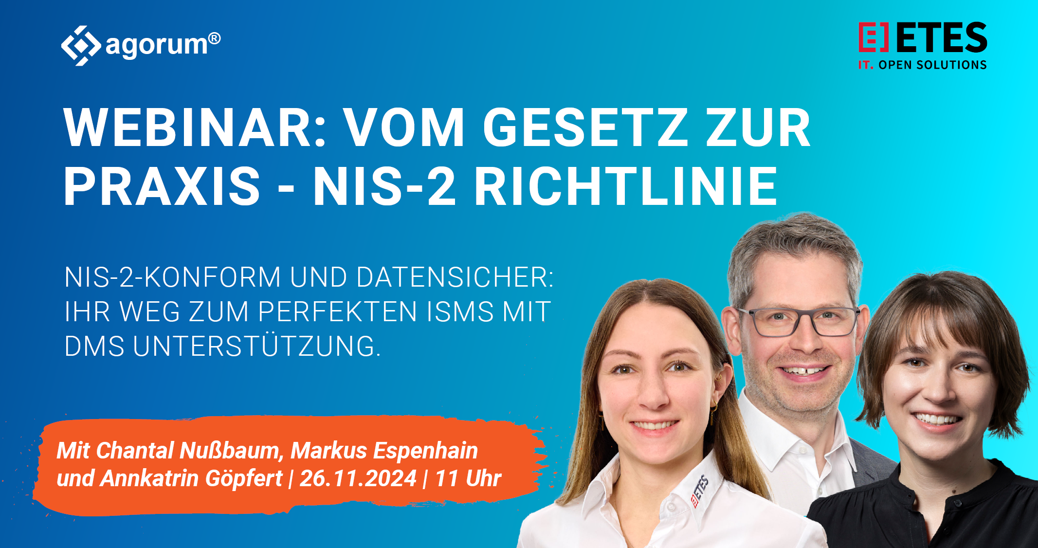 Einladung Webinar zur NIS-2-Richtlinie