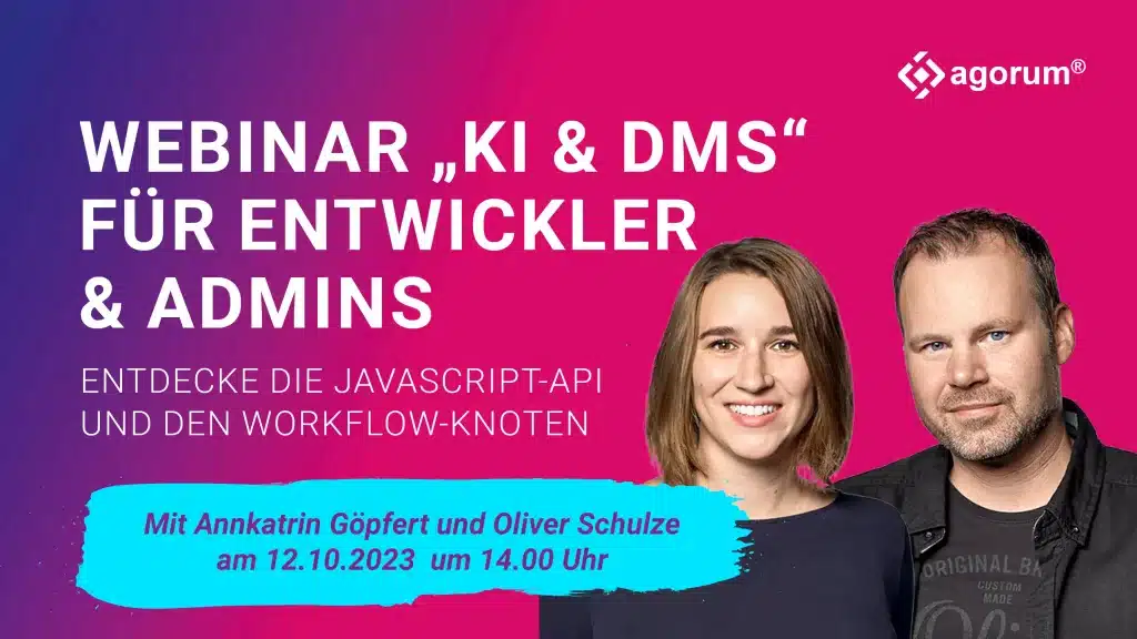 agorum Webinar für Entwickler und Administratoren