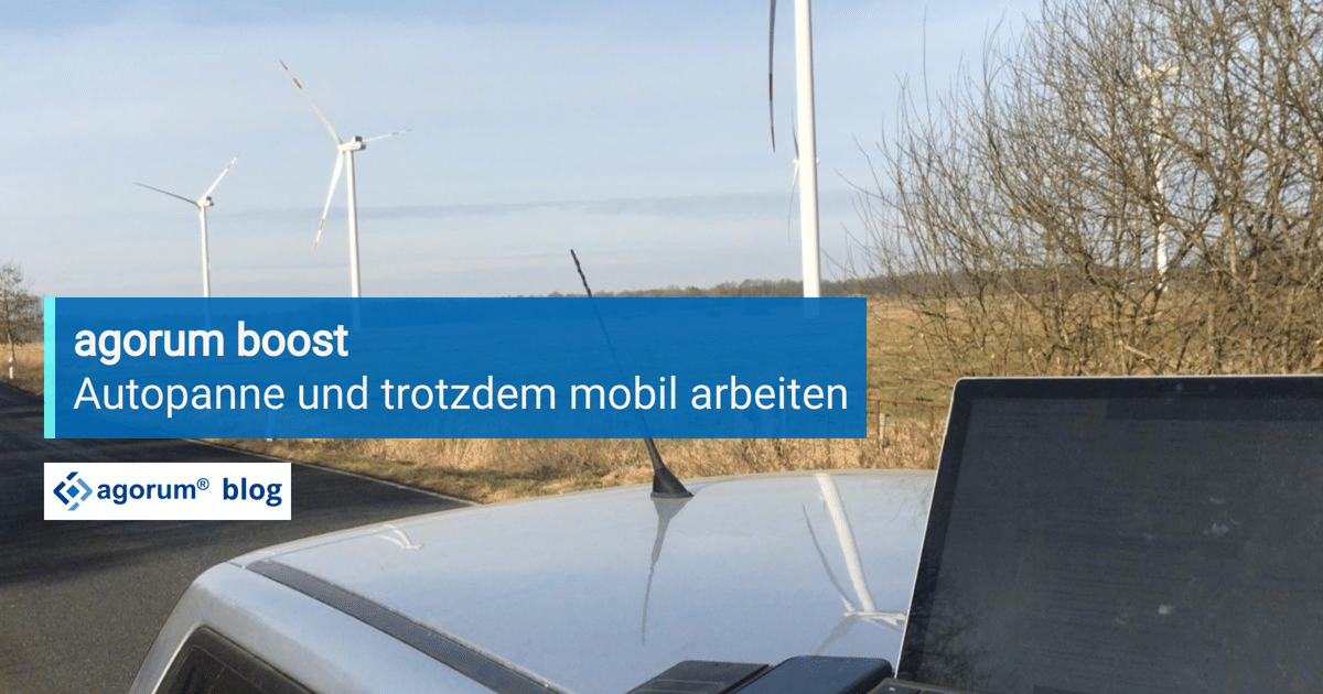 agorum boost: Mobiles Arbeiten trotz Autopanne