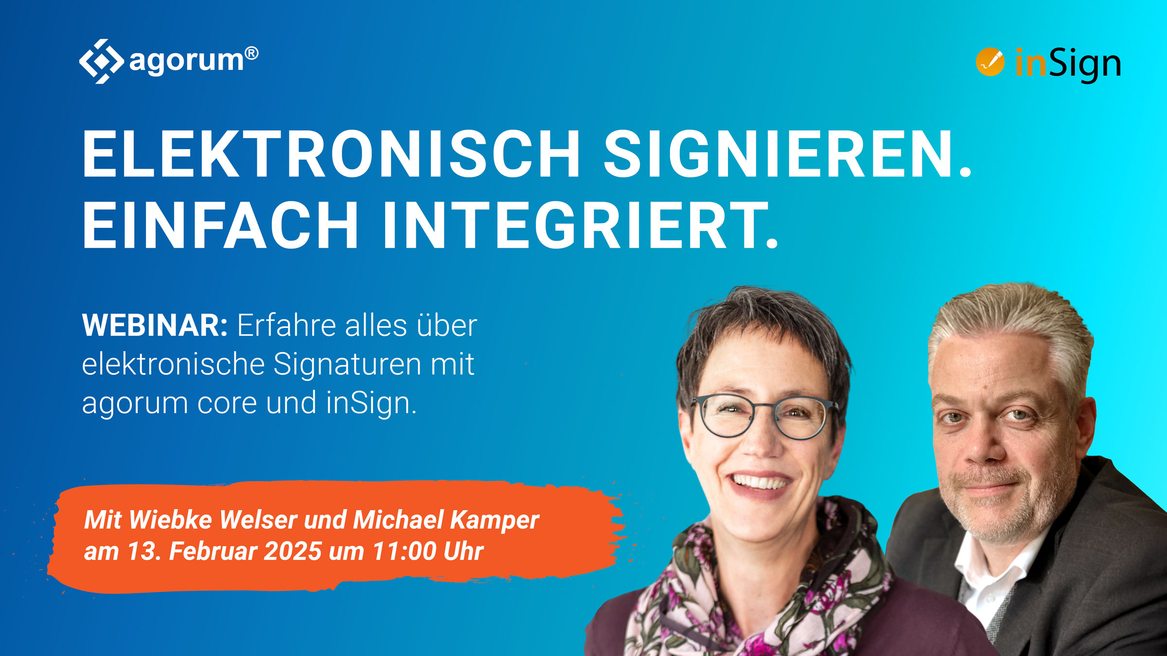 Webinar: Elektronisch signieren mit agorum und inSign