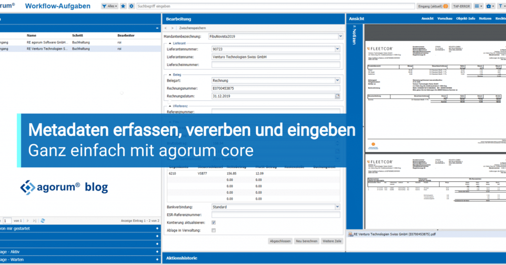 Metadaten erfassen, vererben und eingeben