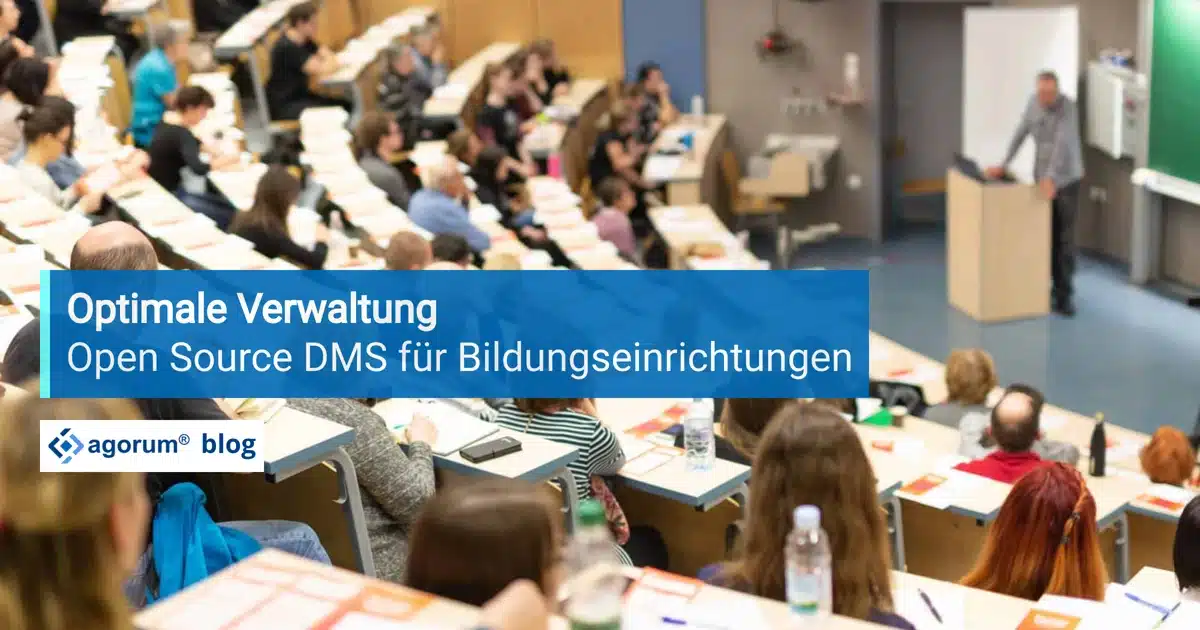 Hörsaal einer Hochschule mit Open Source DMS agorum core